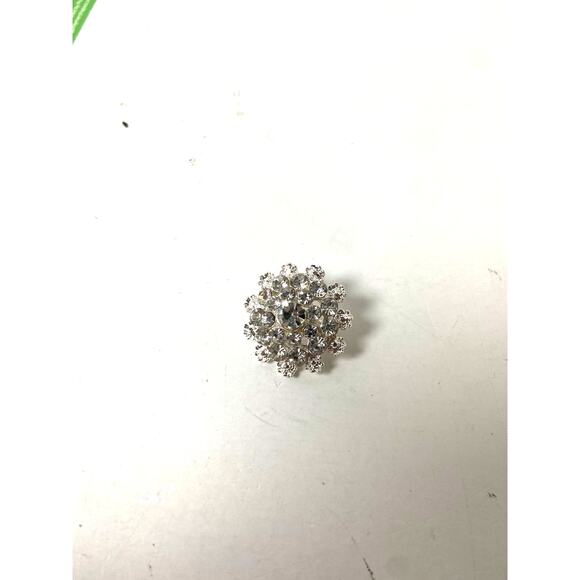 Sparkling Silver Tone clear Rhinestone Brooch - Never Worn - Picture 2 of 4